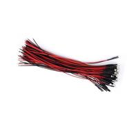 FTVOGUE 50Pcs DC9-12V 3mm Pre Wired Water Clear LED Diodes Multi Colors Light, White LED Diode for Electronics and Crafts Projects (3mm)