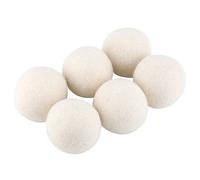 FTVOGUE 6Pcs Wool Dryer Balls Natural Fabric Laundry Drying Balls