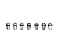 FTVOGUE 7 Piece ER Spring Collet Set, 1.0mm-7.0mm Quenching | Ground Polished Contact Faces, Chrome Spring Steel Alloy, For Reamers Engraving Bits, Bore Cutter Clamping