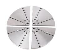 FTVOGUE 8in Flat Jaws Chuck, No 45 Steel Construction, Self Centering Wood Lathe Tools, Durable Adjustable Accessory for Woodworking Machines