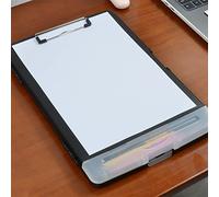 FTVOGUE A4 File Storage Clipboard, Plastic Material, Metal Clamp Holder, Portable with Pen Storage, Ideal for Office Professionals and Nurses