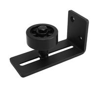 FTVOGUE Adjustable Sliding Barn Door Floor Guide, Carbon Steel Wall Mount System for Smooth Quiet Door Movement, Fits Up to 3-11/16 Inches, Easy Installation for Home and Office