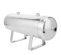 FTVOGUE Air Reservoir Tank 10L 200 PSI, Portable 5 Port Gas Storage for on board compressor system workshop 304 stainless steel mirror horizontal 2.1 gallon 18.9in