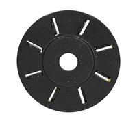 FTVOGUE Angle Grinder Wood Carving Disc 8 Teeth Milling Cutter Carving Disc Polishing Shaping Root Hardwood Softwood (Black)