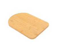 FTVOGUE Appliance Slider Rolling Tray 360 Rotating Locking Brake | Nonslip Base, Walnut Wood Surface, Rubber Wheels for Marble and Wood, 50 Lb Capacity, No Assembly Needed