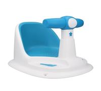FTVOGUE Baby Bath Seat Bathtub Chair Shower Seat with Strong Suction Cups Ergonomic Support Soft Cushion for Babies 6-18 Months Toddler Infant Bathing (Blue White)