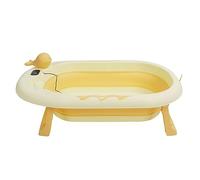 FTVOGUE Baby Bathtub, PP PPE Folding Temperature Sensing Tub, 32.1 X 19.3 X 8.5in Portable Infant Bath with Realtime Display, 14 to 212°F, for Newborns and Outdoor Use (#2)