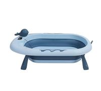 FTVOGUE Baby Bathtub, PP PPE Folding Temperature Sensing Tub, 32.1 X 19.3 X 8.5in Portable Infant Bath with Realtime Display, 14 to 212°F, for Newborns and Outdoor Use (#4)