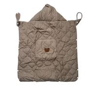 FTVOGUE Baby Carrier Cover, Windproof Sun Shielding Stroller Blanket with Playful Cartoon Hood for Newborn Outdoor Adventures 31.5x33.46in (Coffee)