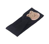 FTVOGUE Baby Headbands, Soft Cotton Super Stretchy Cartoon Animal Pattern Head Wrap with High Elasticity Design, for Toddlers Newborns Kids (Black)