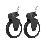 FTVOGUE Baby Stroller Wheels, Rubber Sturdy 360 Degree Rotation, with Tools, for Yoyo Yoya Vovo Chbaby Kiddopotamus Hugeot Imengs Strollers (A Pair of Front Wheels)