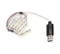 FTVOGUE Bar Type Light, ABS Material LED Strip Lamp with USB Charging, Perfect for DIY Home Decorations and Model Lighting