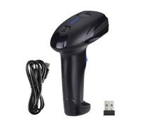 FTVOGUE Barcode Scanner Wireless Wired USB Barcode Reader 2.4G CCD 300 Scans Per Second 100000 Storage 1800mAh Battery for Retail Warehouse Office 7 8 10