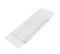 FTVOGUE Bathtub Tray Retractable Bath Shelf Caddy High Transparency PET Expandable 57 to 80cm Bathroom Storage Organizer with Easy Installation for Tub Bath Supplies (Transparent)