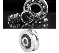 FTVOGUE Bearing Wheel Pulley Roller Sheave 28mm 32mm 48mm 56mm High Strength Heat Treated for Wire Rope Lifting Guide (Diameter 28mm)