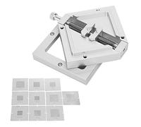 FTVOGUE BGA Reballing Rework Station, Aluminum Alloy Construction, Universal Kit for CPU and Phone Repair, Suitable for 9mm to 43mm BGA Chips