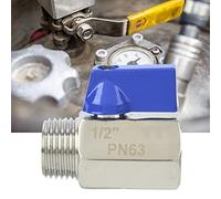 FTVOGUE BSPP Male Female Thread Two Way Shut-Off Ball Valve, 304 Stainless Steel, High Pressure Valve for Water Pipe Connection, Suitable for Various Plumbing Applications ([Internal and External