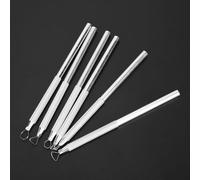 FTVOGUE Carving Scraper, Aluminium Alloy Sculpting Tool Set for Pottery Modelling, 6pcs Engraving Kit for Artists and Hobbyists