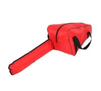 FTVOGUE Chainsaw Carrying Bag Heavy Duty Water Proof Oxford Cloth Portable Chainsaw Storage Cases for 20 Inch Household Lumberjack Saw (Red)