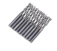 FTVOGUE CNC Router Bits 1 8in Shank Carbide Endmill Set 10Pcs 2 Flute Spiral Upcut Flat Nose for Wood PVC MDF PCB 3D Engraving Milling and Detail Cutting