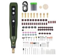 FTVOGUE Cordless Tool Kit, ABS Mini Drill Grinder Set with 5 Speeds 2000mAh USB Charging 180pcs Accessories for Engraving Sanding Polishing Carving Nail and Resin Craft Use (180Pcs)