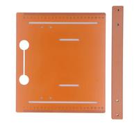 FTVOGUE Cutting Machine Base Plate, PP Saw Table Base Plate 25 X 28cm with 2cm Margin, No Punching Rotating for 90° Flat Cutting 45° Oblique Woodworking