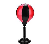 FTVOGUE Desktop Punching Bag, Stress Relief Boxing Training for Adults Children, Includes Pump & Suction Base Metal Punch Bag for Home Office