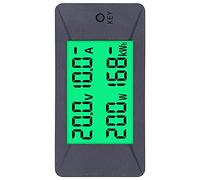 FTVOGUE Digital Display Voltmeter, PBT DC Power Meter Tester 0 to 300V 100A with HTN LCD, Embedded Installation, Backlight Reset Memory for Distribution Cabinets Testing