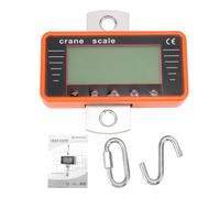 FTVOGUE Digital Hanging Scale 500kg/1100lbs Heavy Duty Crane Scale with 4" LCD Display Backlit 5 Button Control Auto Off, for Construction Fishing Outdoor Industrial Weighing (500KG- English - Orange)