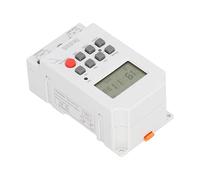 FTVOGUE Digital Timer Switch, ABS Programmable Second Control Timer Switch 30A 85 to 265VAC with Memory Backup 28 Programs for Kitchen Cooking Equipment and Home Use