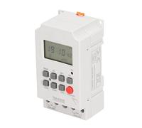 FTVOGUE Digital Timer Switch ABS Programmable Timer Switch 30A 85 to 265VAC with Memory Backup 28 Programs for Kitchen Cooking Equipment and Daily Timing Control
