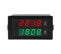 FTVOGUE Digital Voltmeter Ammeter ABS Panel Volt Amp Meter Dual LED Display 0 to 199.9V 0 to 10A Fast 3 Times per Second Reading for Projects Battery Monitoring Bench Testing