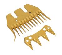 FTVOGUE Electric Sheep Shear Blades, High Carbon Steel 13 Tooth Curved Blades for Sparse Wool, with Advanced Coating for Sheep Alpacas Llamas Grooming