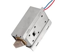 FTVOGUE Electric Solenoid Lock 12V DC Lightweight Cabinet Lock Adjustable Tongue for Door Window Safe Drawer 54x41x27mm