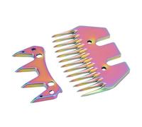 FTVOGUE Electric Wool Shear Blades, High Carbon Steel Sheep Shears Replacement Blades, 13 Tooth 7mm Spacing, Colorful Clippers for Sheep Alpacas Llamas Goats