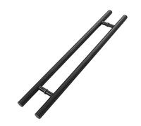 FTVOGUE Entry Glass Door Handle, Stainless Steel Ergonomic Design, Matte Black Door Pull for Glass Sliding Doors, Ideal for Interiors and Exteriors