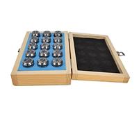 FTVOGUE ER25 Spring Collet Set, Carbon Steel, 15Pcs ER25 Chuck Kit, Clamping Range 2-16mm, Suitable for CNC Milling and Engraving Machines