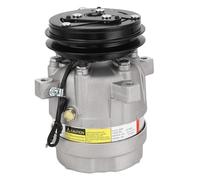 FTVOGUE Excavator Air Conditioning Compressor, Alloy Steel Direct Replacement for DH55 DH60 12V, Easy Installation with Energy Efficiency