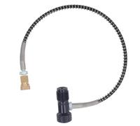 FTVOGUE G5 8 Thread Quick Fill Adapter High Pressure Pneumatic Filling Station Adapter Hose for CO2 HPA Tanks Aluminum Alloy Black Anodized Kit with O Rings Washers