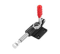 FTVOGUE Galvanized Steel Toggle Clamp, Push Pull Action Latch 240kg | Vertical Toggle Clamp for Welding Fixtures, 3mm Plate Capacity, M8 Push Rod, Galvanized Iron Construction, Secure Workpiece