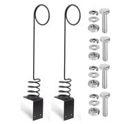 FTVOGUE Hydraulic Hose Holder, 0.3 Inch Steel Spring Damping Clamp | 4 Coil Shock Absorbing Design, Black Coated Farm Equipment Part, Fits Excavator and Skid Steer, 23.43 Inch Long