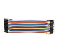 FTVOGUE Jump Wire Plastic Male to Female Connecting Cable 2.54mm 10Pcs for Computer Electronics Breadboard Prototyping 3 Uses Quick Connection Flexible Setup