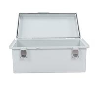 FTVOGUE Junction Box, ABS Electrical Connection Box 250x350x150mm, IP66 Power Enclosure with Hinged Cover and Stainless Steel Latches, for Outdoor Cable Wiring