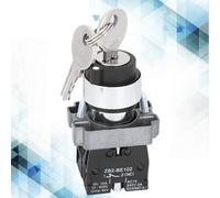 FTVOGUE Key Lock Switch, Plastic Switch With 2 Keys for Ignition Boat, 240V 3A Operation for Gate and Garage Security Access Control