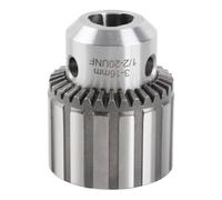 FTVOGUE Key Type Drill Chuck 3-16mm Capacity, 1/2-20 UNF Mount Stainless Steel Anti Impact Clamping Jaw with Key for Electric Bench Drill
