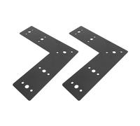 FTVOGUE L Shape Mending Plate, Industrial Grade L Shape Flat Bracket, 3mm Thick Carbon Steel Right Angle Corner Bracket for Framing Projects, Mountbracket