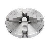 FTVOGUE Lathe Chuck 6in 4 Jaw Self Centering Chuck, Alloy Steel 1IN X 8TPI Lathe Accessory Set, Quick Installation, Compact Design for Woodworking Metalworking Users