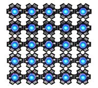 FTVOGUE LED Beads, High Power Light Chip with Aluminium Base, 25pcs for DIY Lighting Fixtures, Perfect for Gardens and Ceiling Lights (445-450NM)