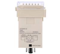 FTVOGUE LED Digital Display Time Relay DC12V Adjustable Time Delay Control Relay Electronic Components for Industrial Automation Systems and Machinery Equipment (DC24V)