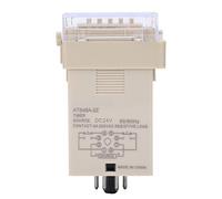 FTVOGUE LED Digital Display Time Relay DC24V Power On Delay Control Relay with 2 Contact Outputs Reset and Pause Functions for Industrial Automation ATS48A2Z (DC24V)